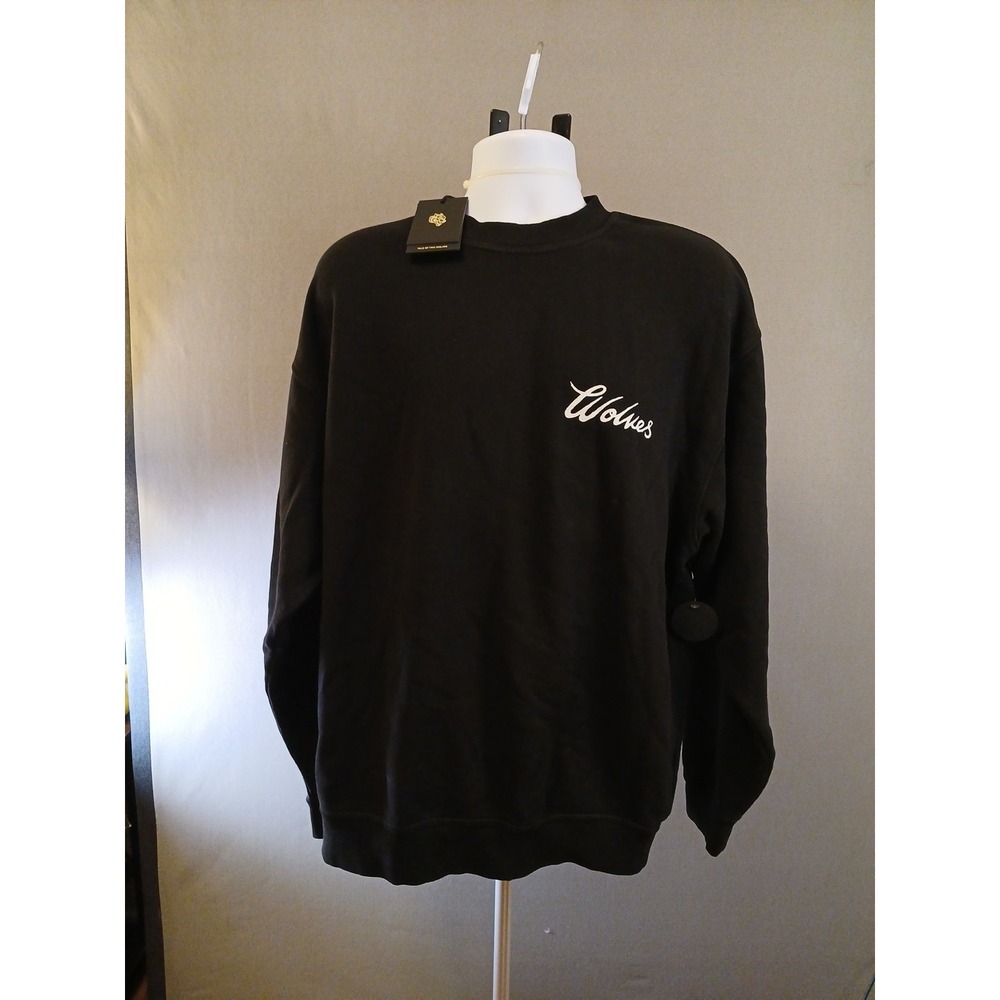 Darc Sport London Crewneck sweater large Mens Patches Black Pull Over Pump Cover - Picture 2 of 7